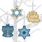 Big Dot of Happiness Happy Hanukkah - Chanukah Holiday Decorations - Tree Ornaments - Set of 12